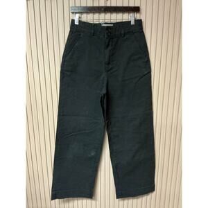 Everlane Wide Leg Crop Pants in Washed Black Size 8